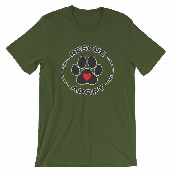 pet rescue - Rescue & Adopt t-shirt - green