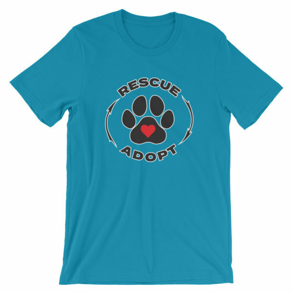 pet rescue - Rescue & Adopt t-shirt - blue