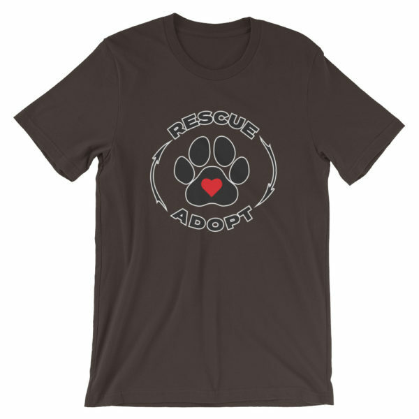 pet rescue - Rescue & Adopt t-shirt - black