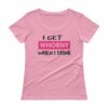 whorny when I drink pink t-shirt