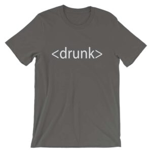 HTML shirt - for coders that like their booze
