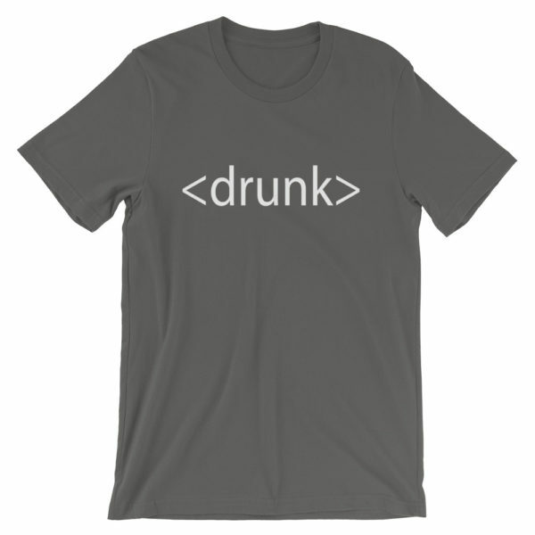 HTML shirt - for coders that like their booze
