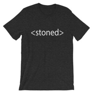 Stoner HTML code shirt - gray