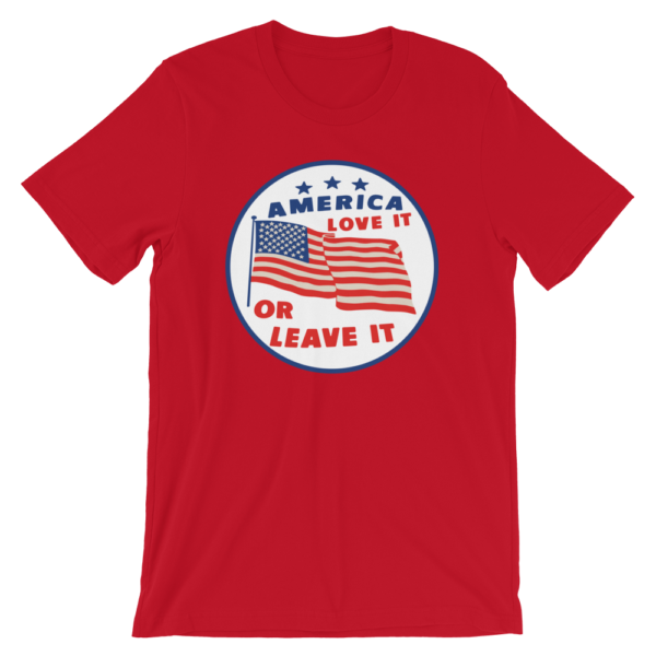 Red America love it or leave it t-shirt