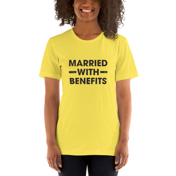 yellow married with benefits t-shirt