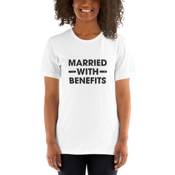 white married with benefits t-shirt