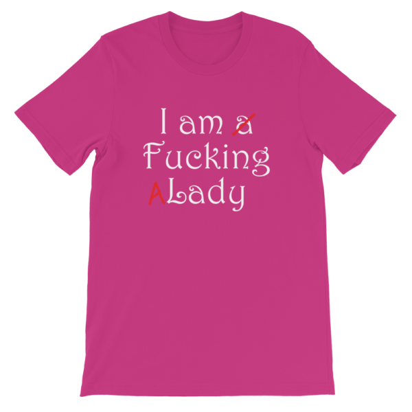 Pink I'm fucking a lady t-shirt