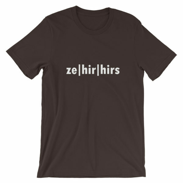 ze hir hirs t-shirt in brown