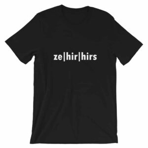 ze hir hirs t-shirt in black