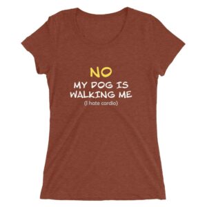 My dog is walking me