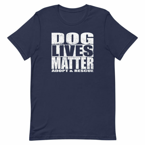 dog lives matter t-shirt navy