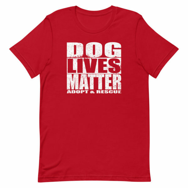 dog lives matter t-shirt red