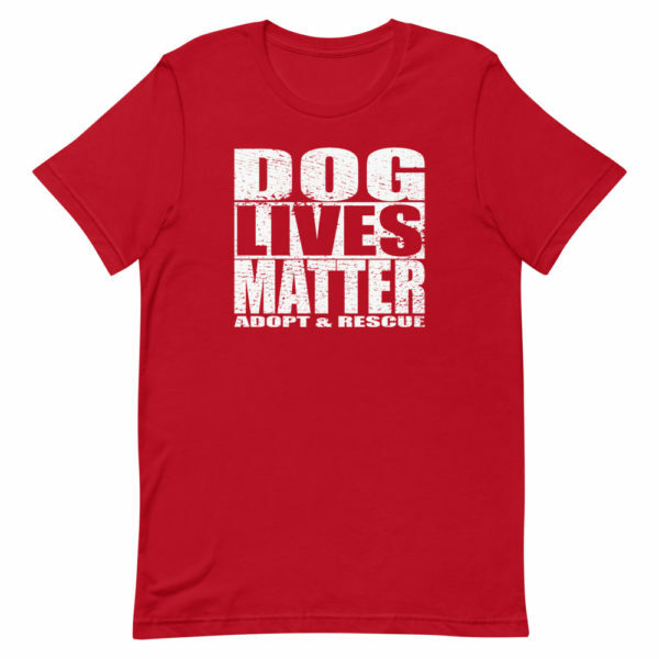 dog lives matter t-shirt red