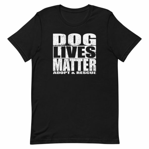 dog lives matter t-shirt black