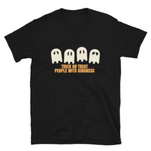 Trick or Treat people with kindness t-shirt - black