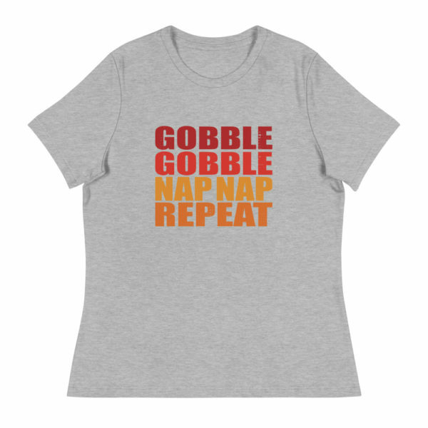 Women's Gobble Gobble Nap Repeat T-shirt - Image 4
