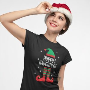 Hubby's naughty elf wife christmas shirt