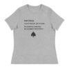 Women's I've been naughty santa ace of spades shirt - gray