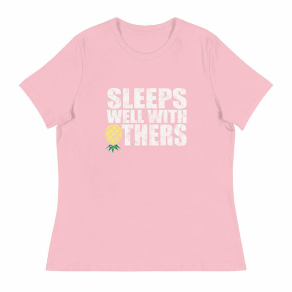 ps well with others women's lifestyle t-shirt - pink