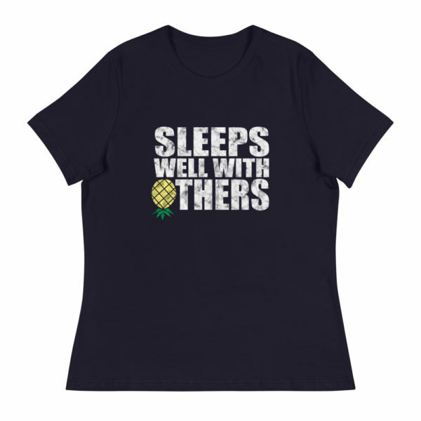 Sleeps well with others women's lifestyle t-shirt - Black