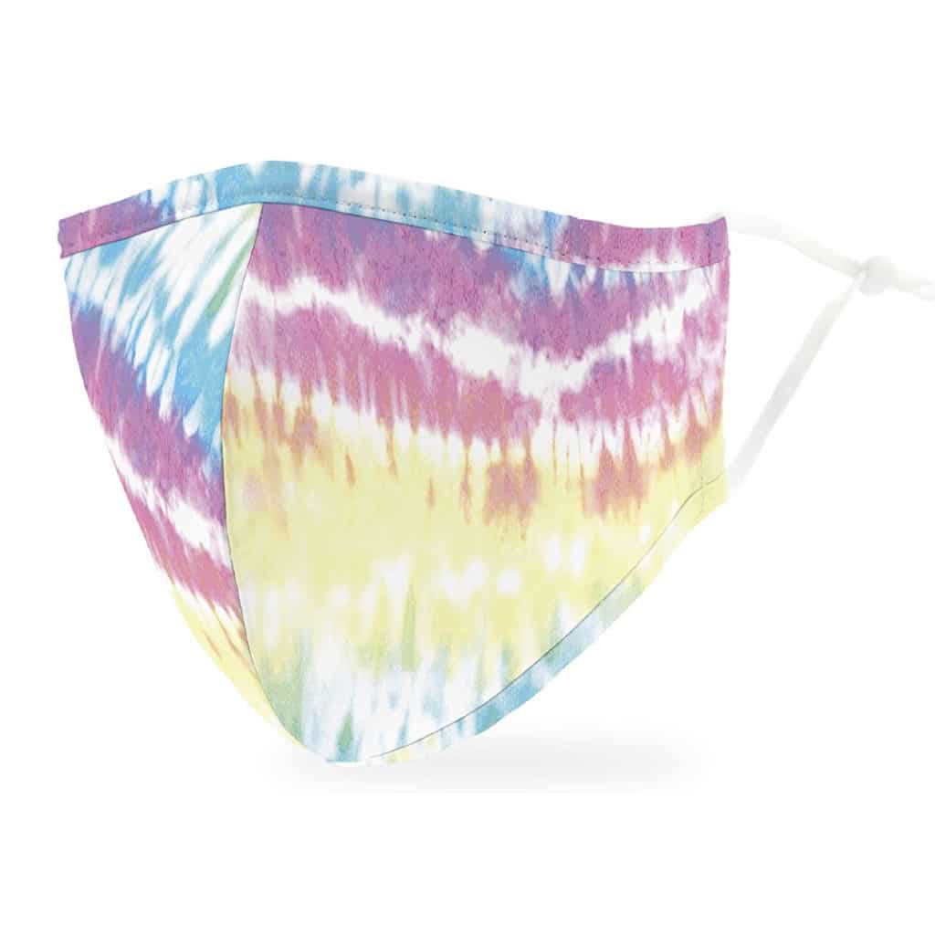 soft colors tie dye face mask