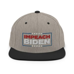 impeach biden snapback hat