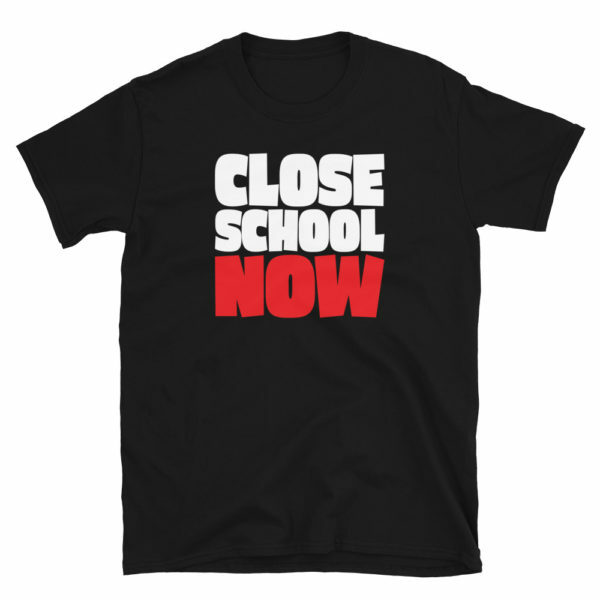 close school now black t-shirt