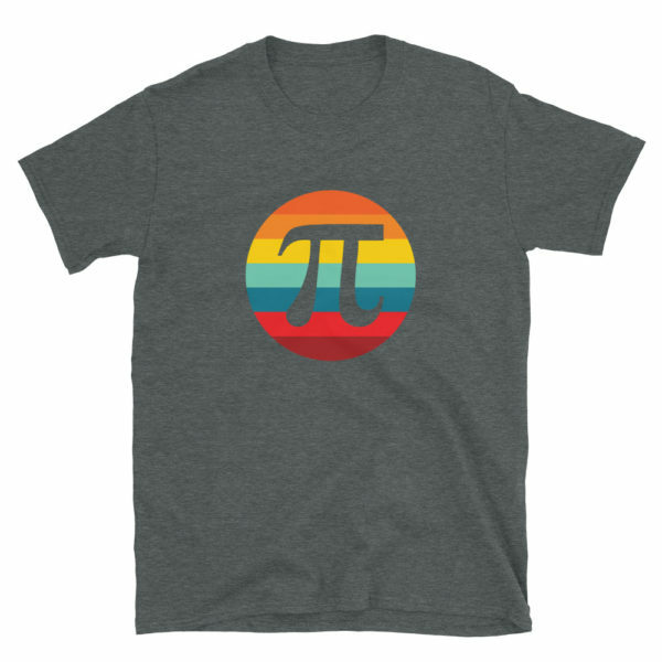 Pi Day Retro Sunset T-Shirt - Image 3