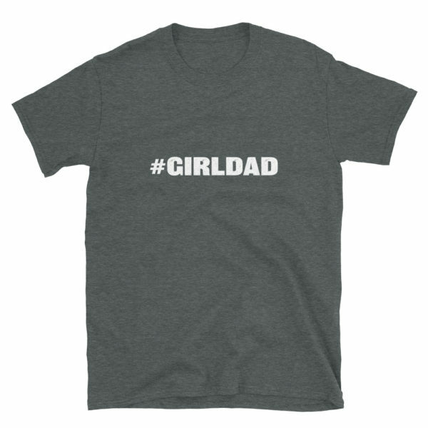 heather gray #GIRLDAD T-shirt