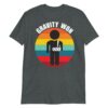 gravity won broken arm t-shirt - dark heather