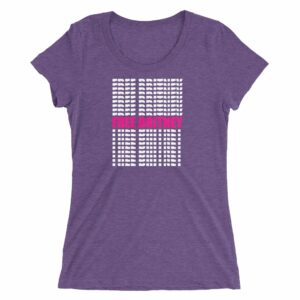 purple women's free britney t-shirt