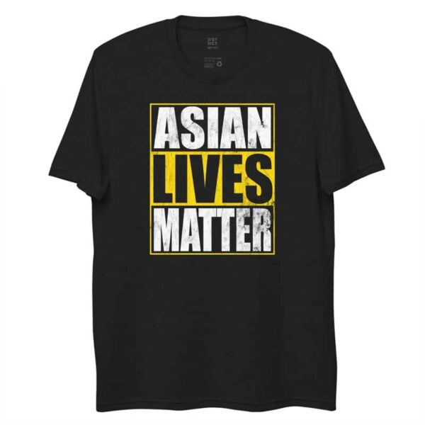 asian lives matter distressed black t-shirt