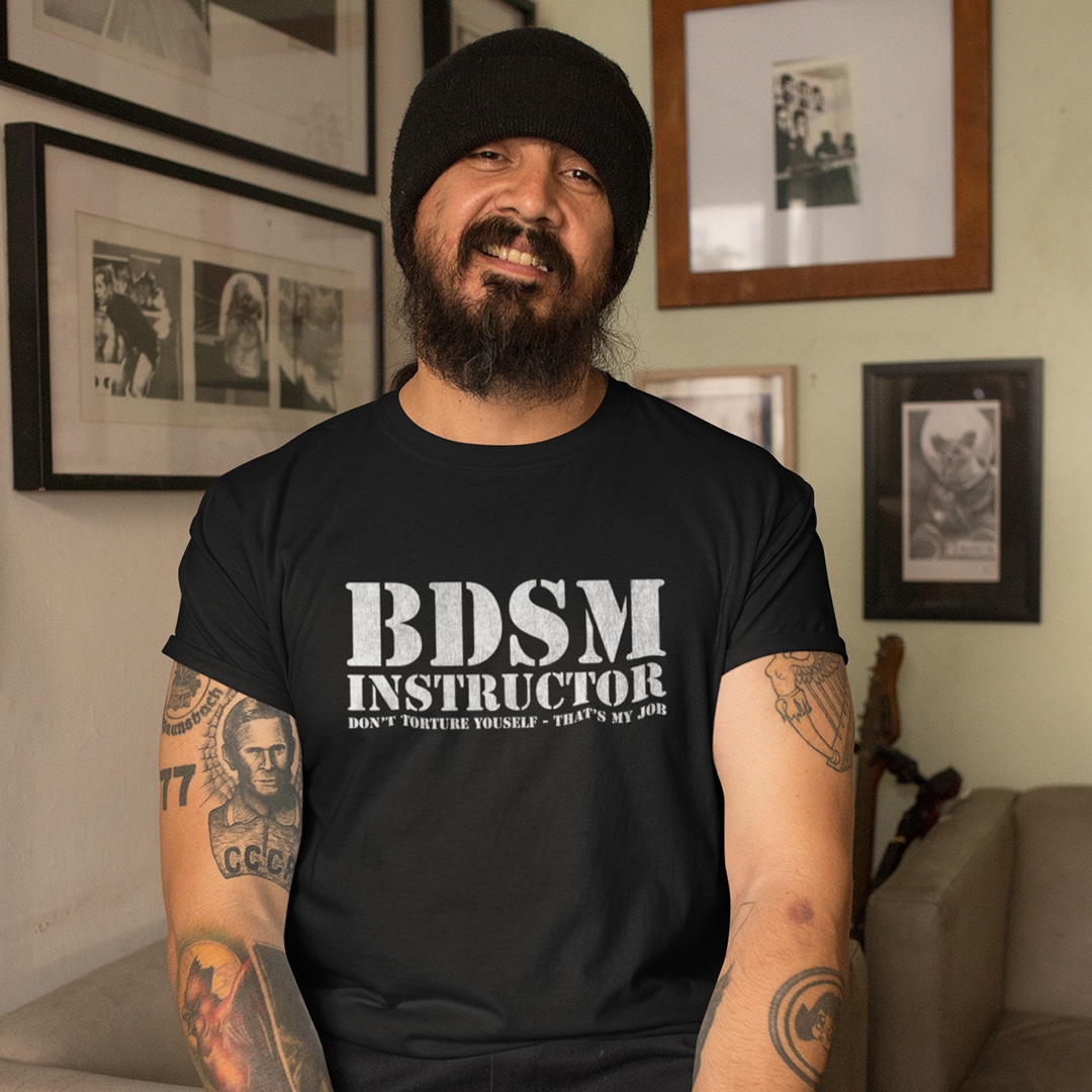 det er alt replika basketball Funny BDSM Instructor T-shirt for Doms with a sense of humor