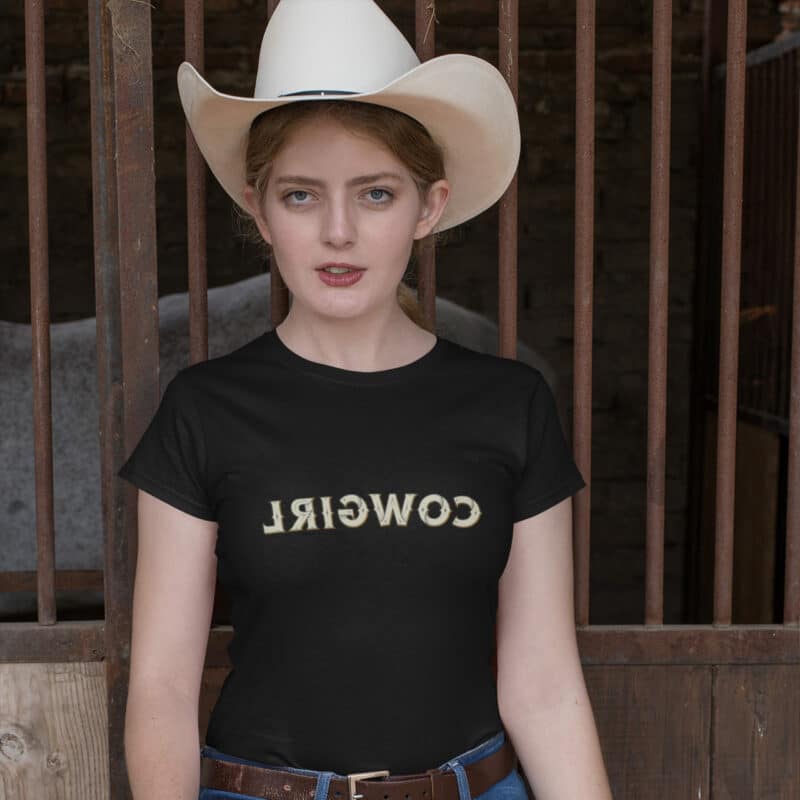 Womens Reverse Cowgirl T Shirt