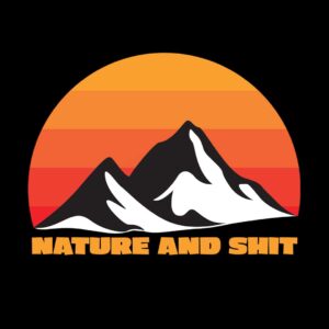 nature and shit women's crop top hoodie