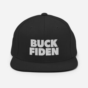 black embroidered buck fiden conservative republican hat