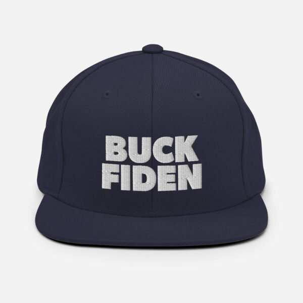 blue embroidered buck fiden conservative republican hat