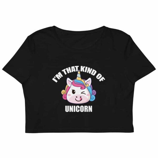 I'm That Kind of Unicorn Swingers Crop Top - Image 2