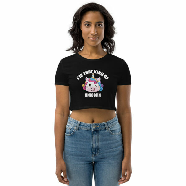 I'm That Kind of Unicorn Swingers Crop Top - Image 3