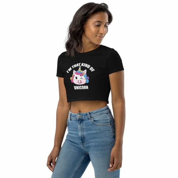 I'm That Kind of Unicorn Swingers Crop Top - Image 5