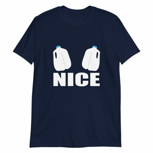 blue funny nice jugs t-shirt