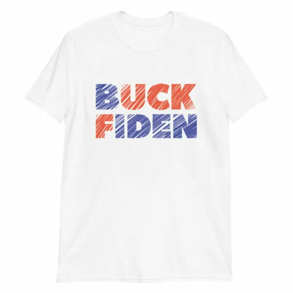 Red and Blue Buck Fiden T-shirt for Republicans and Patriots