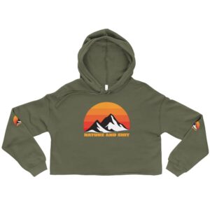 green women's hiking hoodie