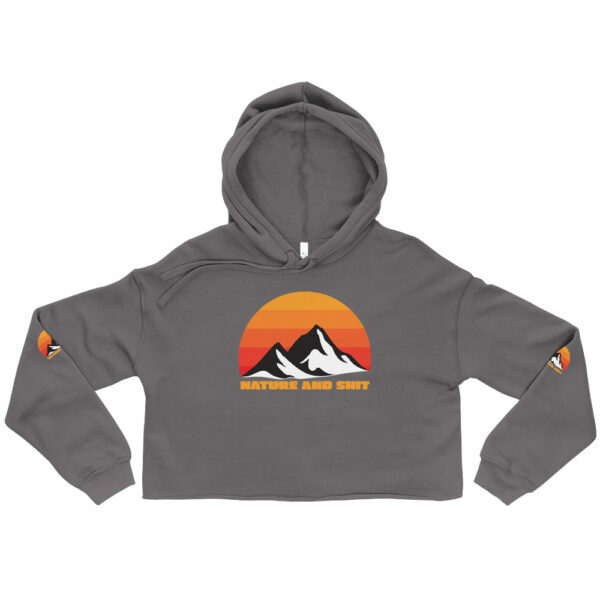 Gray women's hiking hoodie