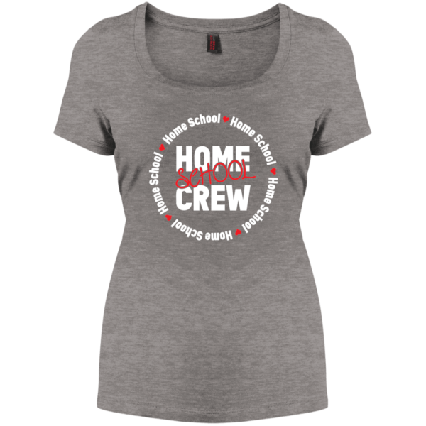 Home School Crew Women's Perfect Scoop Neck Tee - Image 2
