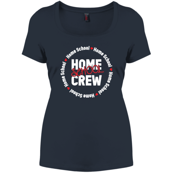 black women's homeschool creaw t-shirt