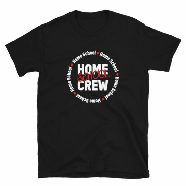 black home school crew t-shirt