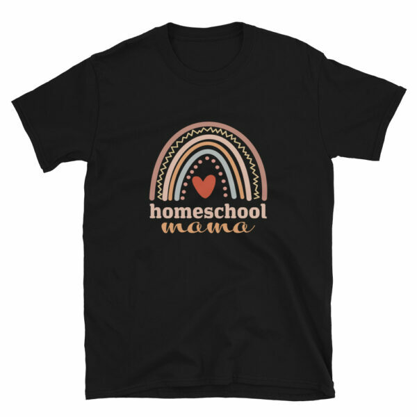 black - Homeschool Mama T-shirt