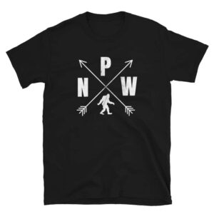 Black PNW Logo Bigfoot T-shirt