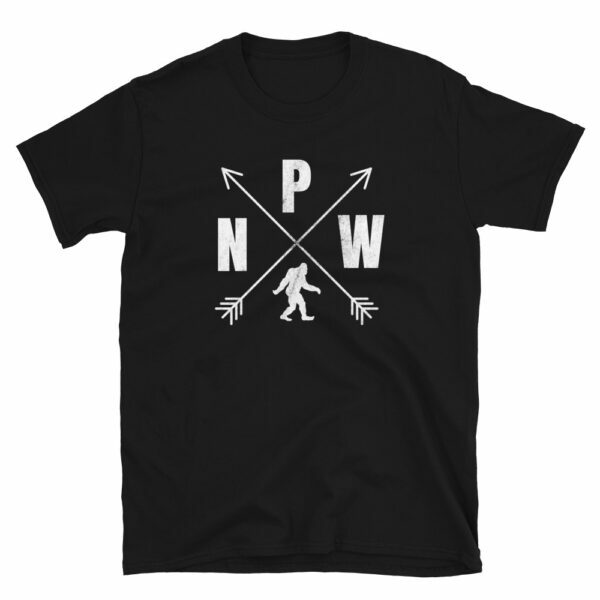 Black PNW Logo Bigfoot T-shirt